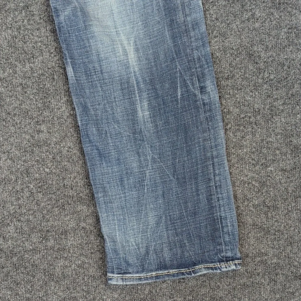 BKE Tyler Mens Straight Leg Jeans Blue Medium Wash Stretch AVS23100 Size 36x32